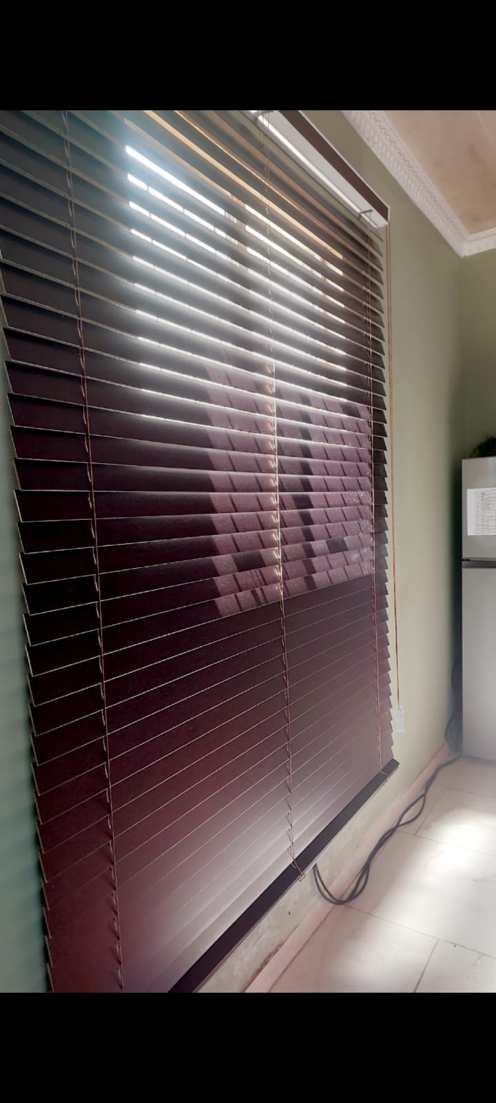 Maroon Roller Blind