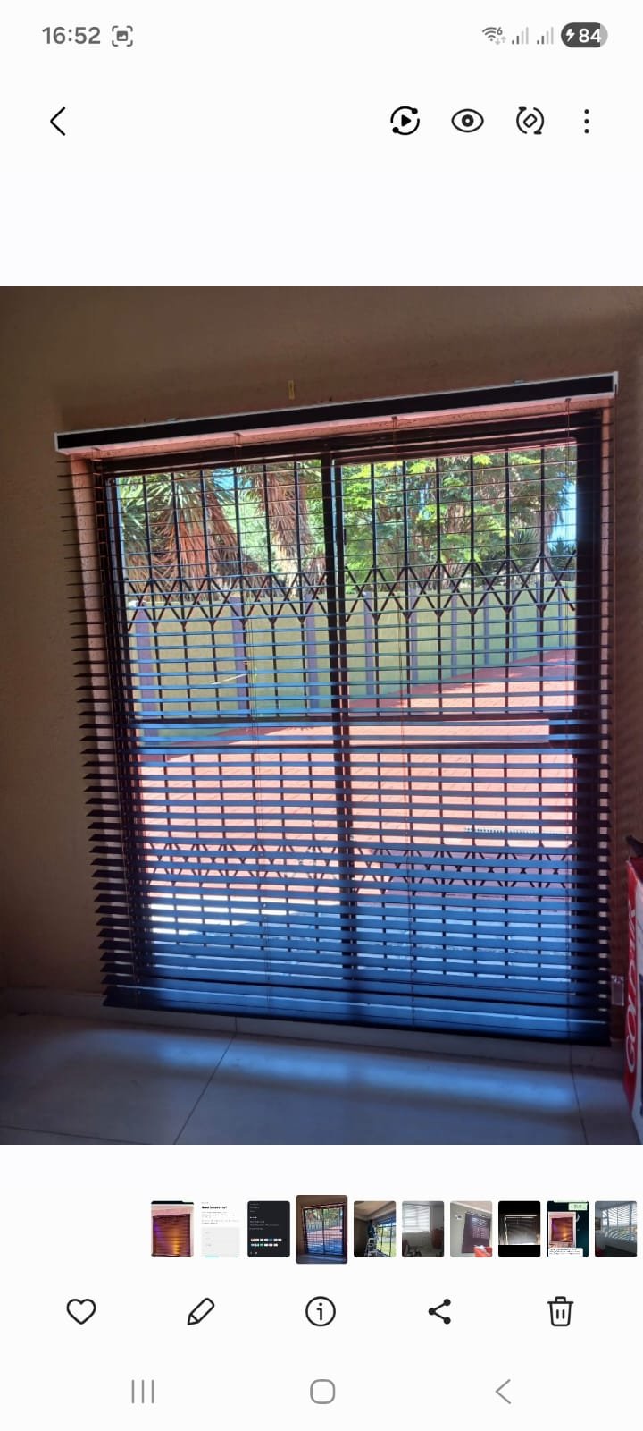 Red Roller Blind